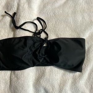 SHEIN Black Bandeau Bikini Top